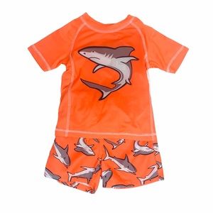 Starting Out, 12-18M, s/s rash guard + swim trunks